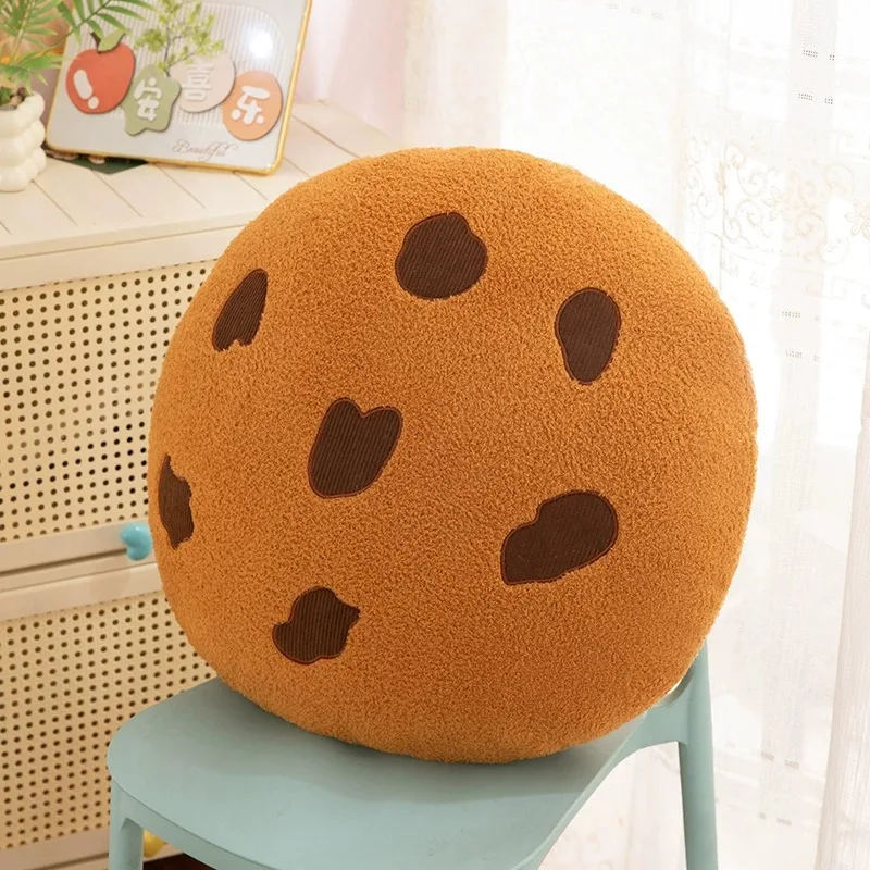 Criativo biscoito almofada de assento de pelúcia macio comida travesseiro boneca de pelúcia brinquedo crianças meninas decoração do quarto aniversário presente natal