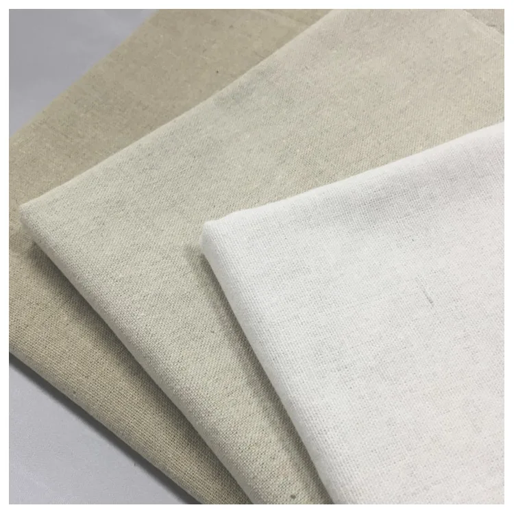 50x160cm Raw Cloth Faux Linen Cotton Fabric Rough Solid Linen Fabric DIY Sewing Storage Bag And Pillow Case Background Fabric