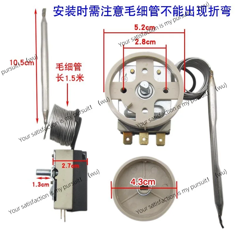 Freezer mechanical temperature control switch, plus or minus 30 degree knob thermostat