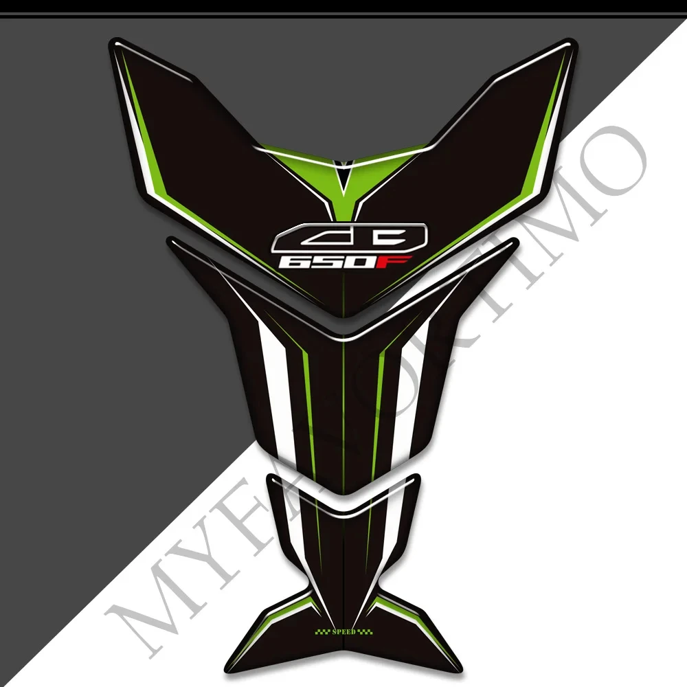 

For Honda CB650F CB 650F 650 F Protector Tank Pad Gas Fuel Oil Kit Knee Fish Bone Emblem Logo 3D Stickers Decal adhesive