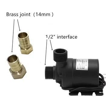 Vodní čerpadlo 12V vysokotlaké ultra tiché solární DC 24V zdvih 5M 800L/H bezkartáčový motor ponorné vodní čerpadla rychlospojka 8 nejlepší prodej Tlakové čerpadlo do koupelny - №7