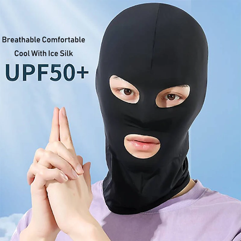 Breathable Full Face Mask Balaclava Mask Outdoor Sports Motorcycle Riding Sports UV Protection Mask image 5
