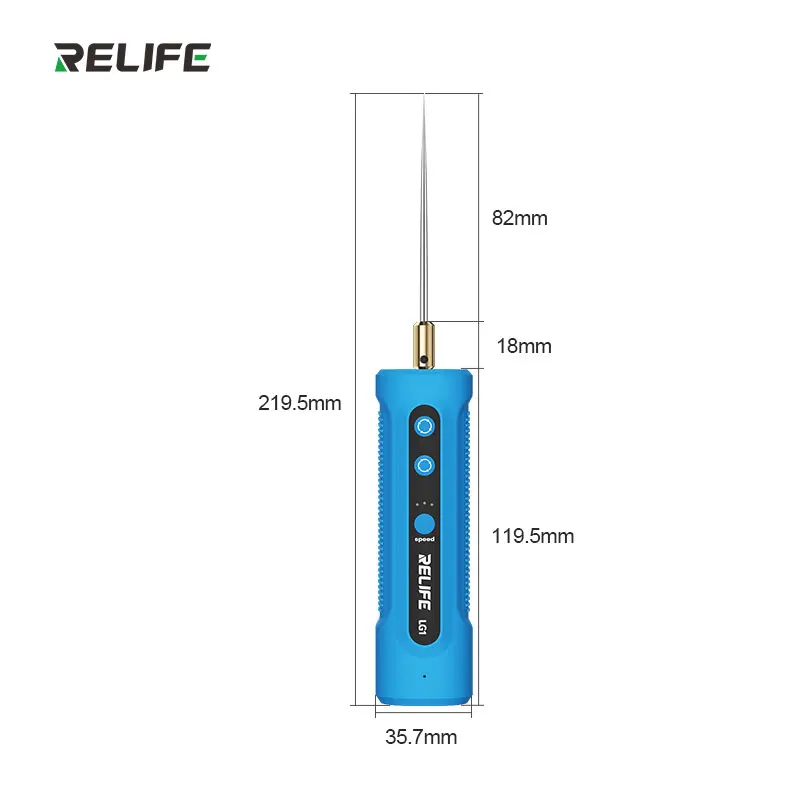  RELIFE LG1 Smart Glue Remover, 3-Speed Forward Reverse Rotation, Type-C Charging, 16H Battery for Phone Screen Repair