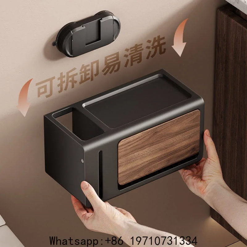 Medieval suction cup, toilet tissue box, toilet paper box, no punching, face towel, roll paper rack