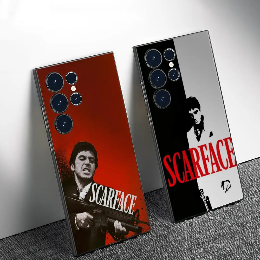 3D Movie Scarface Phone Case For Samsung Galaxy S26 S25 S24 S22 S23 Ultra S21 S20 Plus Frosted Full Soft Case