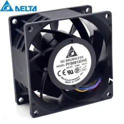 New 8CM 80mm high speed automotive supercharger conversion 3.3A 12v PFB0812DHE cooling fan violence 80 * 80 * 38mm for Delta