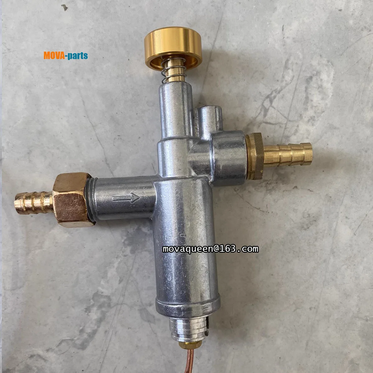 LPG NG Low Pressure Furnace Gas Stove Flameout Protection Gas Control Valve With Connecting Induction Wire