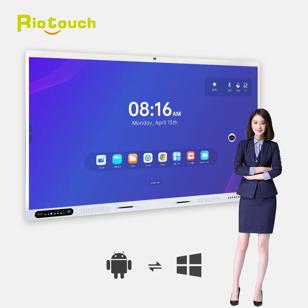 High-performance Octa-core CPU RK3588 16/32 RAM 256/512 Storage Interactive Flat Panel Display With Powerful AI Capabilities