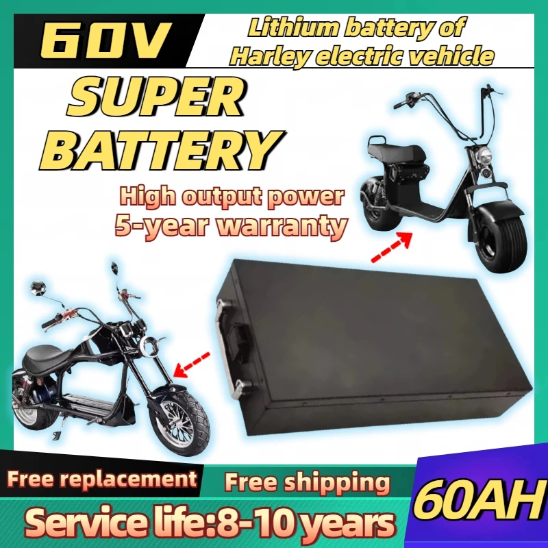 Paquete De Batería Para Scooter Eléctrico, Cargador De 18650 V, 20Ah-60Ah, 250, Para Motocicleta De 1500W ~ 67,2 W