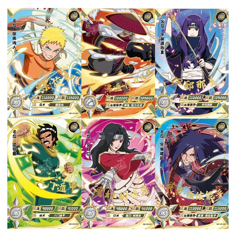 

KAYOU New Genuine Naruto Cards Uzumaki Naruto Uchiha Madara OR Card Uzumaki Naruto UR Card Hidan Tenten AR Collcetion Card Gifts