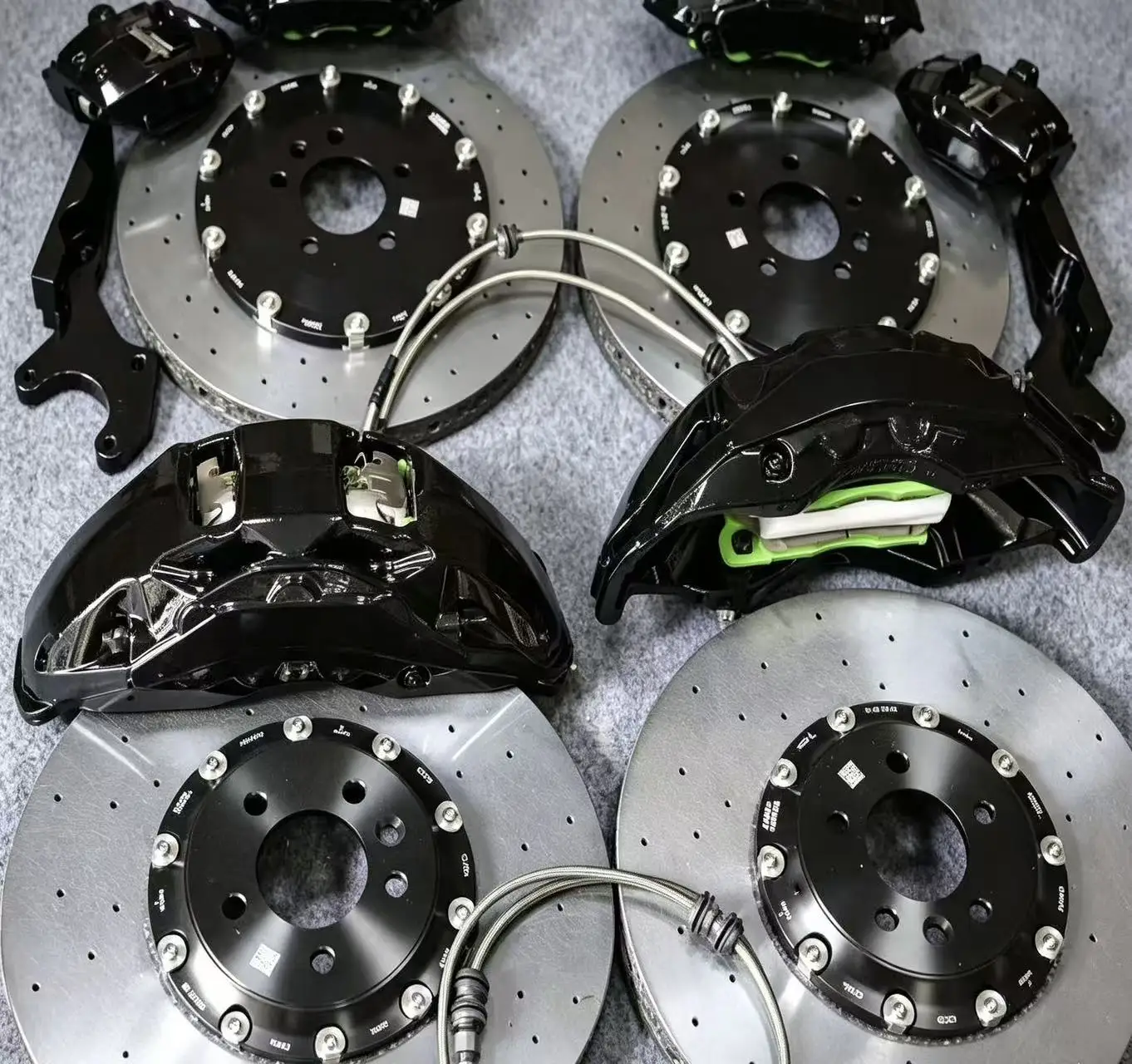 10 Piston Brake Caliper Carbon Ceramic Rotor Disc Caliper Kit 400mm 420mm for Mercedes C63 E63S GT63 S63L for Dodge for Porsche