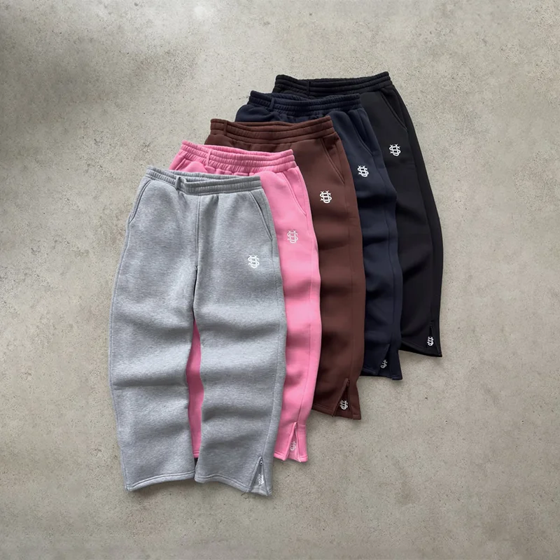 Y2K повседневные джинсы с высокой талией, винтажные потертые белые джинсы с вышивкой логотипа Su, свободные прямые джинсы для мужчин и женщин, модная уличная одежда