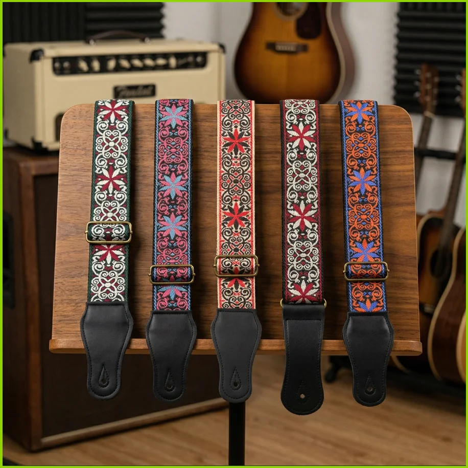 Ethnic Fashion Bd - Fashion Retro Embroidered Electric Guitar Strap