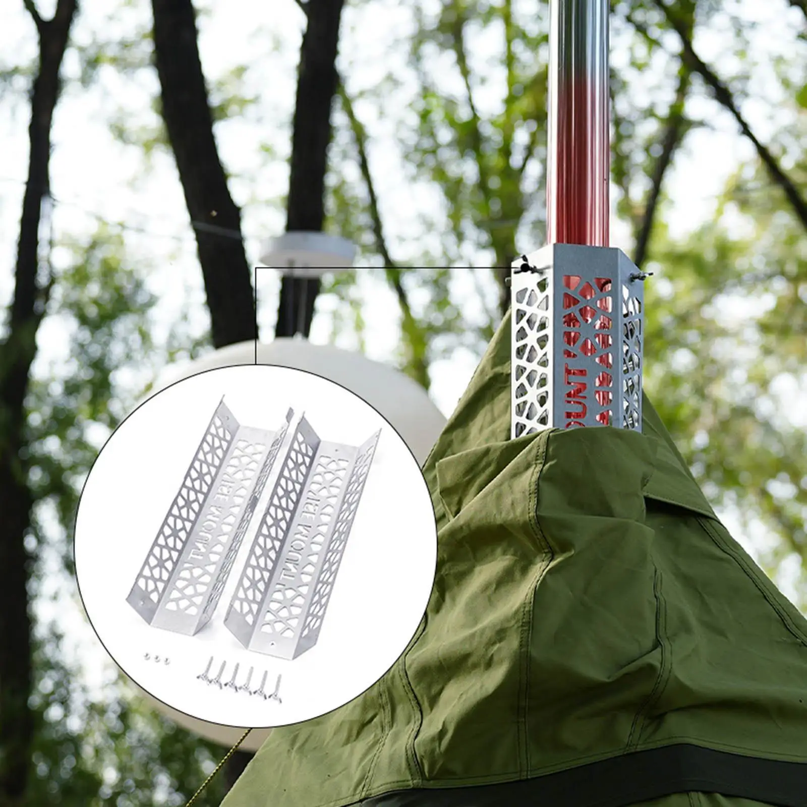 Tent Chimney Pipe Fireplace Chimney Cap Exhaust Pipe for Hot Tent Insulation Net