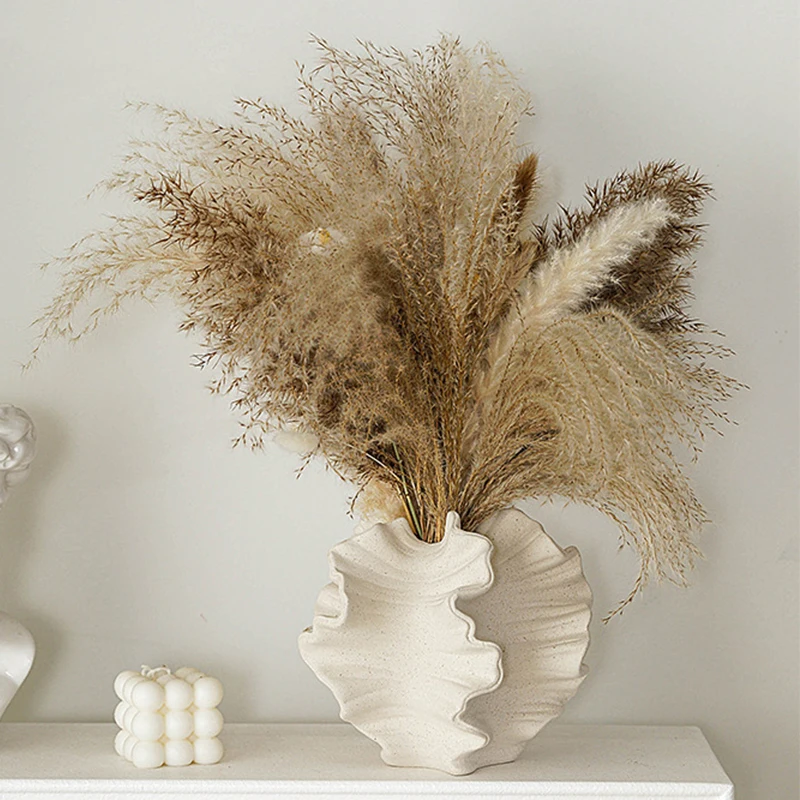 

Modern Vase Nordic Minimalist Ceramic Coral Vase Hydroponic Dried Flower Home Table Flowers Vases Home Decoration Crafts