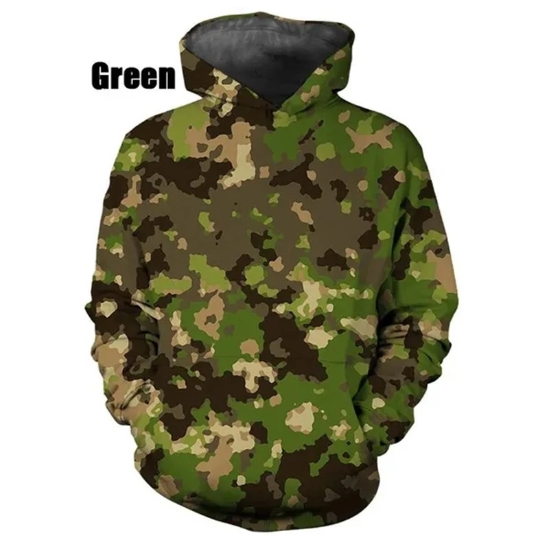 Camouflage Men's Outdoor Hoodies Breathable Casual Sweatshirts Stitching Color Male American Stylish Spring Summer Pullovers