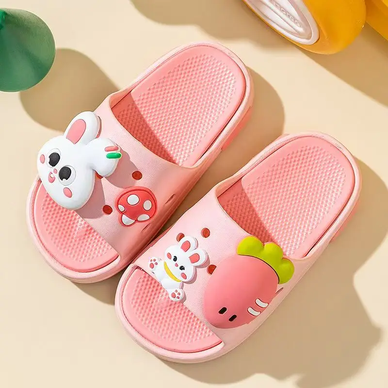 الأطفال المفتوحة تو جميل الكرتون النعال لينة وحيد عدم الانزلاق خفيفة الوزن النعال المنزل شباشب حمام شباشب لخارج المنزل #3