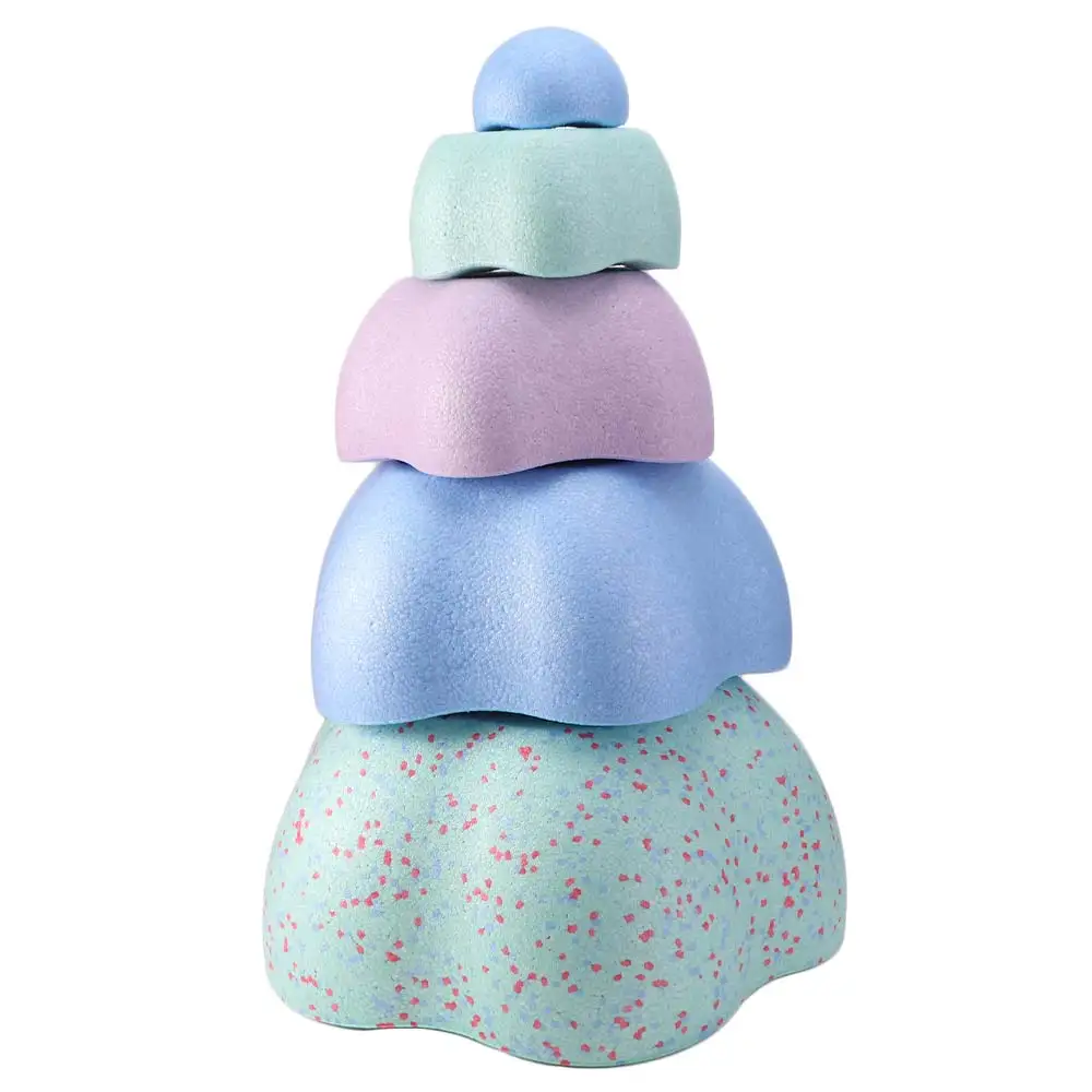 River Stones Steeping Stone Balance Game Outdoor Balance Foam Balance Stepping Stone Creative Stack Stone