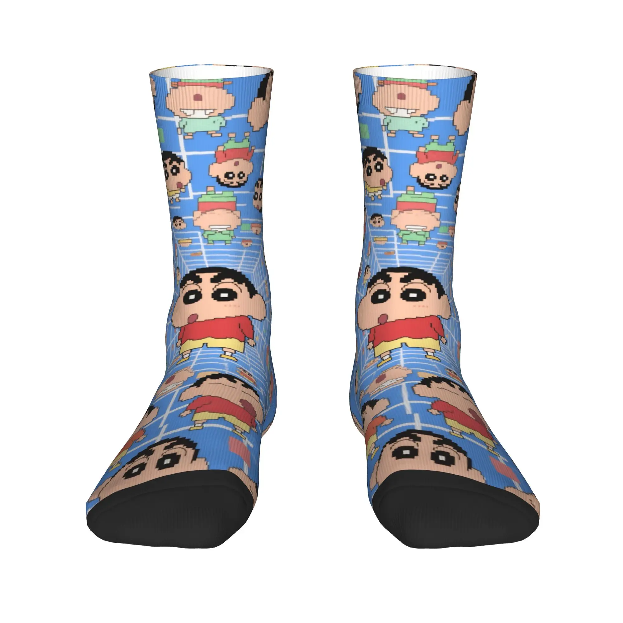 Crayon Shin-chan Stockings  Design Retro Socks Winter Non Slip Socks Couple Outdoor High Quality Socks
