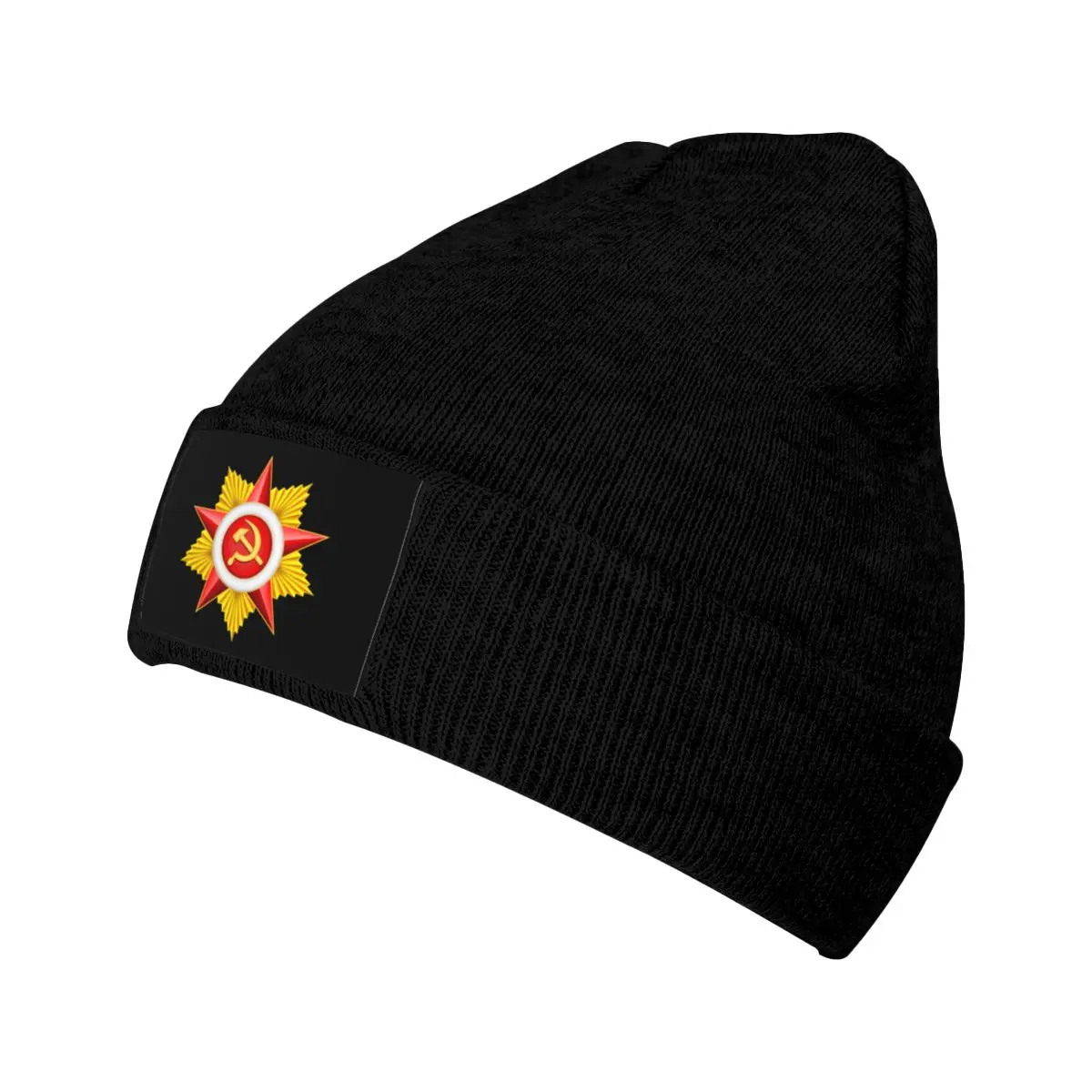 Red Srar Soviet Union Symbol Skullies Beanies Caps Unisex Winter Warm Knitting Hat Russian CCCP USSR Socialist Flag Bonnet Hats