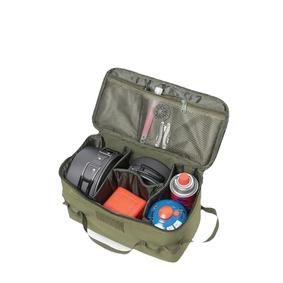 علبة الغاز نزهة تجهيزات المطابخ أواني عدة حقيبة التخييم في الهواء الطلق خزان الغاز حقيبة التخزين سعة كبيرة الأرض مسمار أداة حقيبة #6