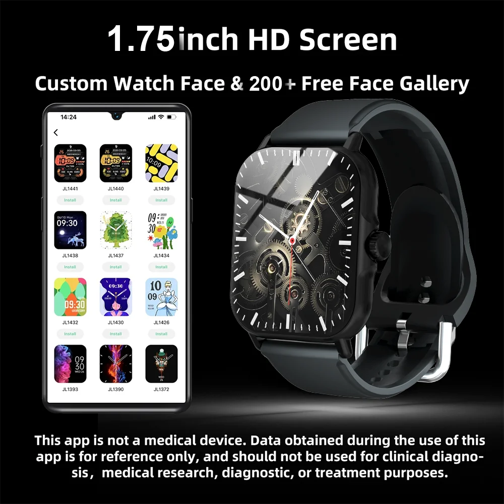 LAXASFIT Smartwatch Bluetooth Talk Custom Dial 100+ Спортивные Режимы Heart Rate Monitor Мода Smartwatch Мужчины Женщины Праздничный Подарок