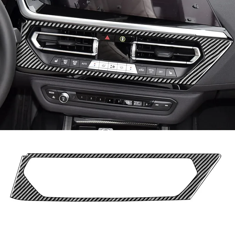 

For BMW Z4 G28 2019-2022 Car Central Air Condition Outlet Panel Frame Decoration Trim Carbon Fiber Sticker Interior Accessories