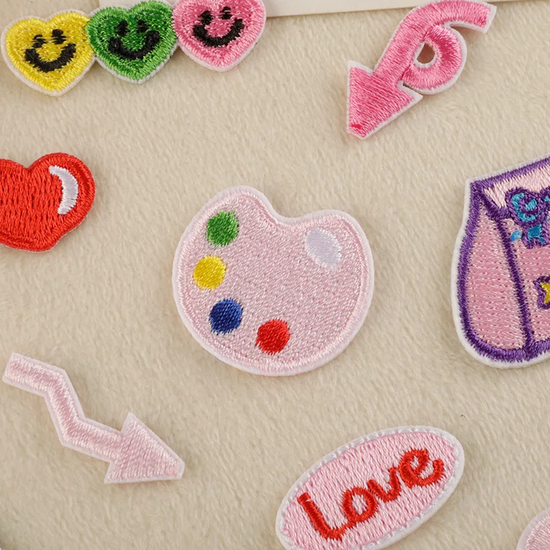24 Stück Eisen-Patch für Kleidung, bestickt auf Jacke, viele in großen Mengen, niedliche kleine Aufkleber zum Nähen, Packung, Stoffe, Mädchen, Kinder, DIY, Mochila, Katzen – Detail 5
