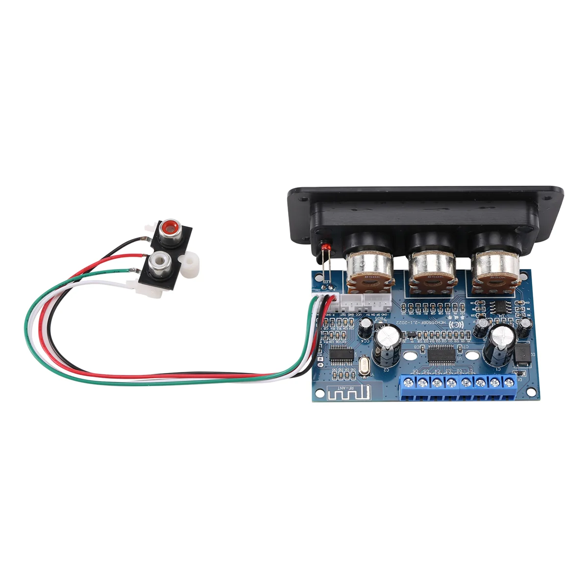 2.1 Channel Digital Power Amplifier Board+AUX Audio Cable 2x25W+50W BT5.0 Subwoofer Class D Amplifier Board DC12-20VABGI