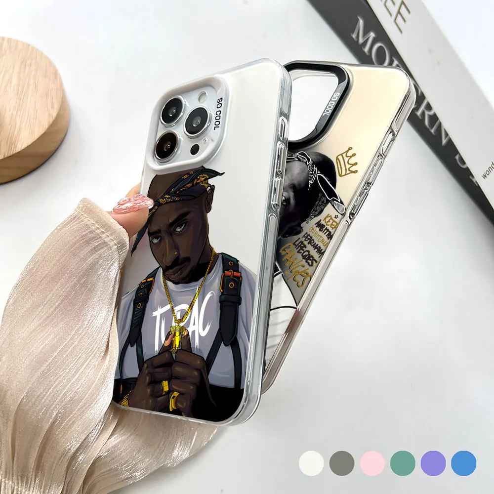 

Singer 2Pac Tupac Rapper Phone Case for Samsung Galaxy S24 S23 Ultra S22 S21 S20 Plus FE Note 20Ultra A15 A14 5G Plating Cover
