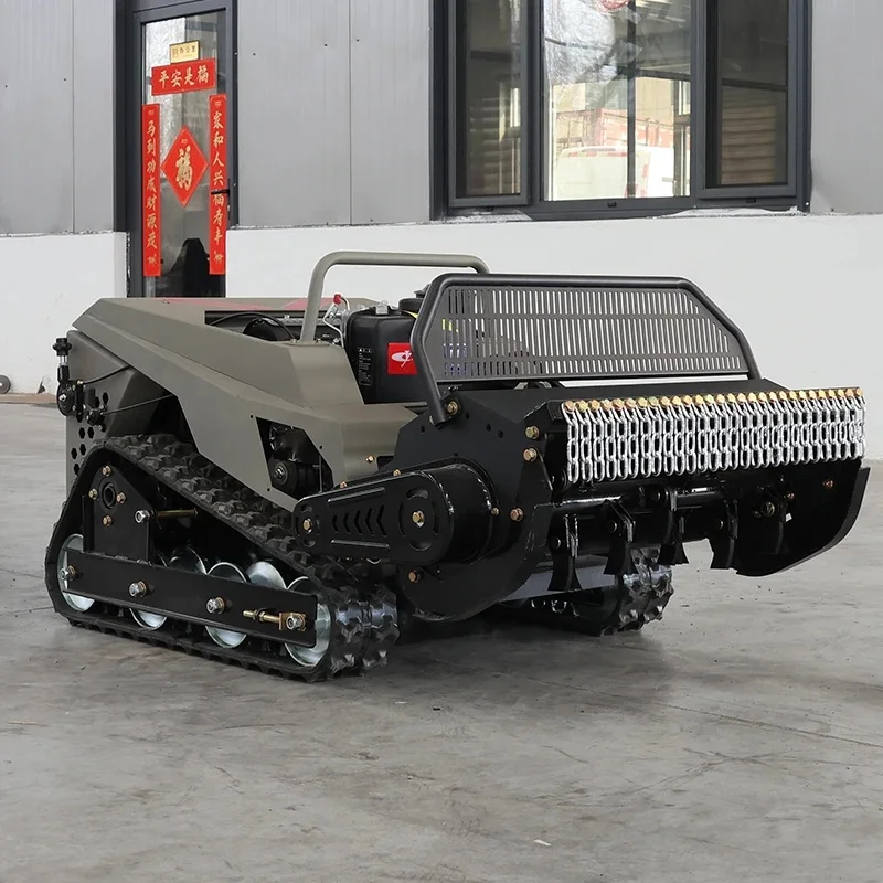 Hot Sale 800mm Autonomous Self Propelled zero Turn Robot Mower Remote Control Lawn Flail Mowers
