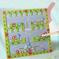 Magnetic Maze Sorting Board giocattoli Montessori bambini numero di colore gioco sensoriale cognitivo Fine Motor Training giocattoli educativi in legno