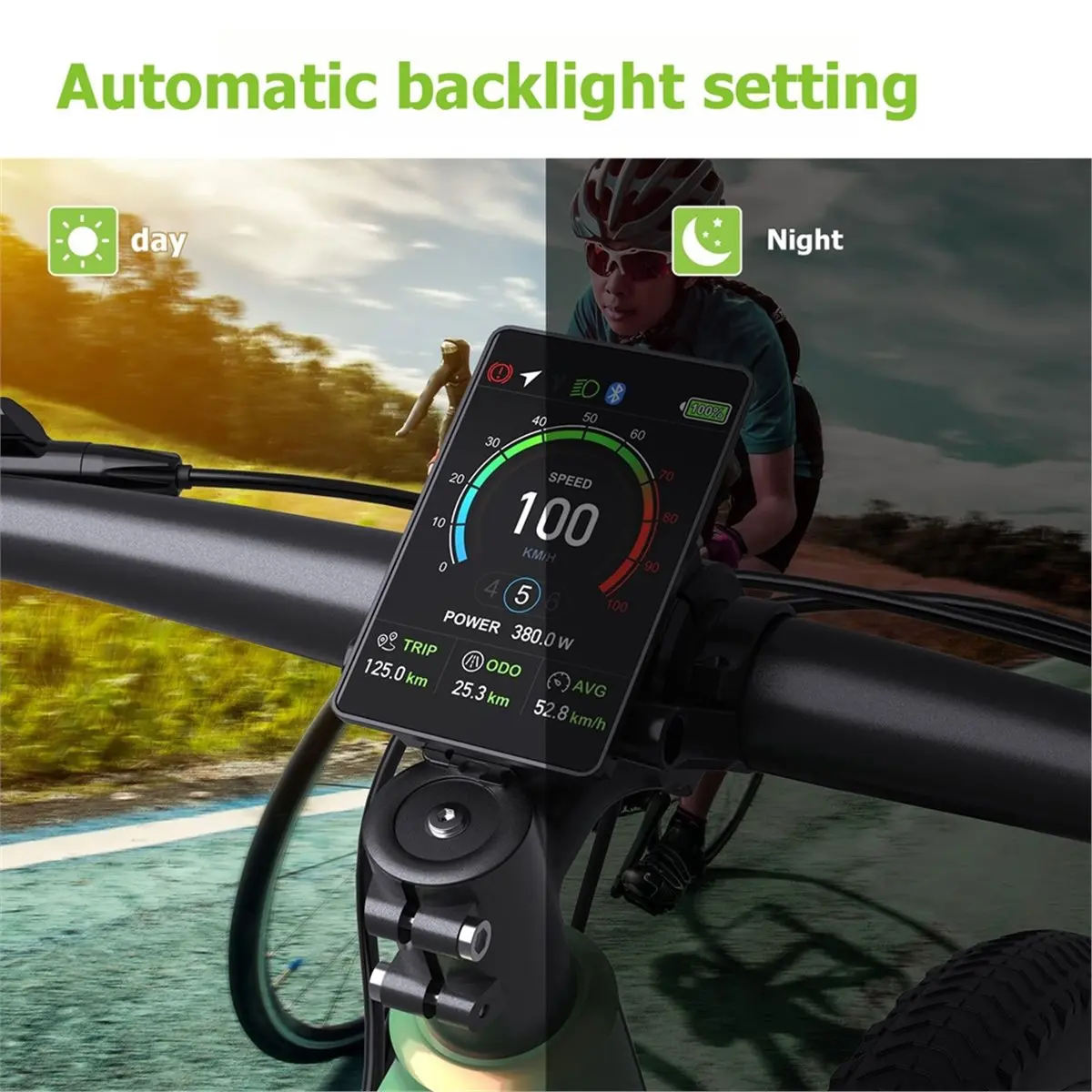 618 Mega Sale Ebike Display VD04 Bluetooth Display for Tongsheng 5Pin Waterproof E-Bike Control Panel Ebike Parts UART Protocol