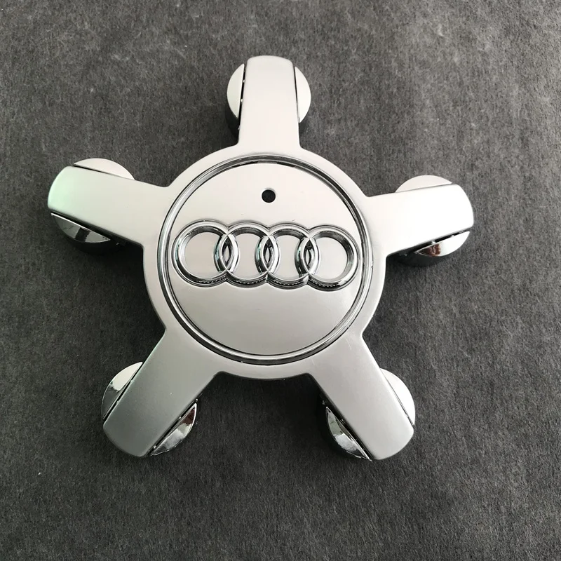 4PCS Car Five Claws Wheel Center Cap Hub Covers Auto Emblem Decoration Accessories for AUDI A4 B8 B6 B9 B7 A3 8P 8V 8L A6 C7 C6