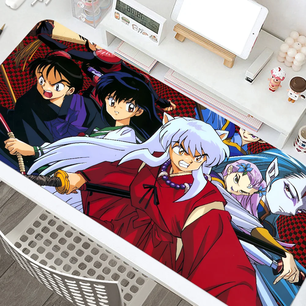 Anime InuYasha Mousepad Mouse Mat Desk Mat With Pad Gaming Accessories Prime Gaming XXL Keyboard Pad Padding Mat