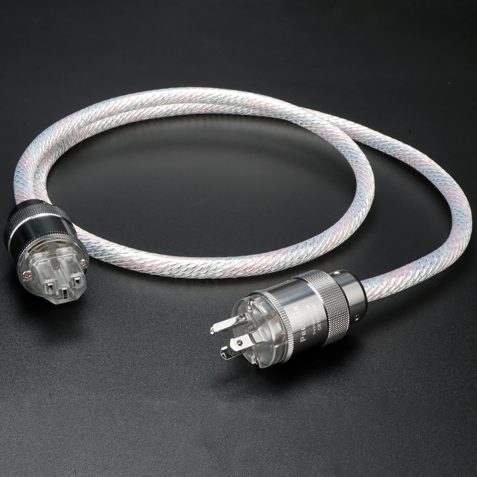 Кабель питания Preffair HIFI POWER CABLE 7N OCC, посеребренный шнур питания с вилкой европейского стандарта, усилитель, декодер компакт-дисков, провод питания