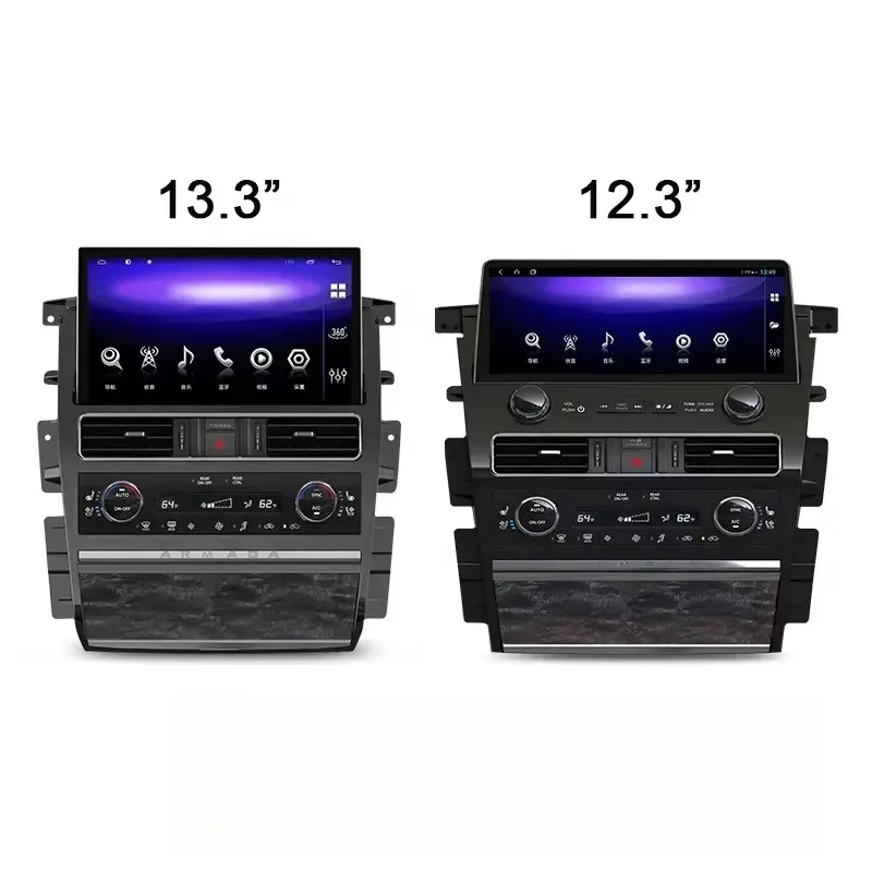 13.3'' Android Car Stereo Radio for  Patrol Y62 Armada Infiniti QX80 2013-2023 LHD RHD Support Wireless Carplay 4g 360