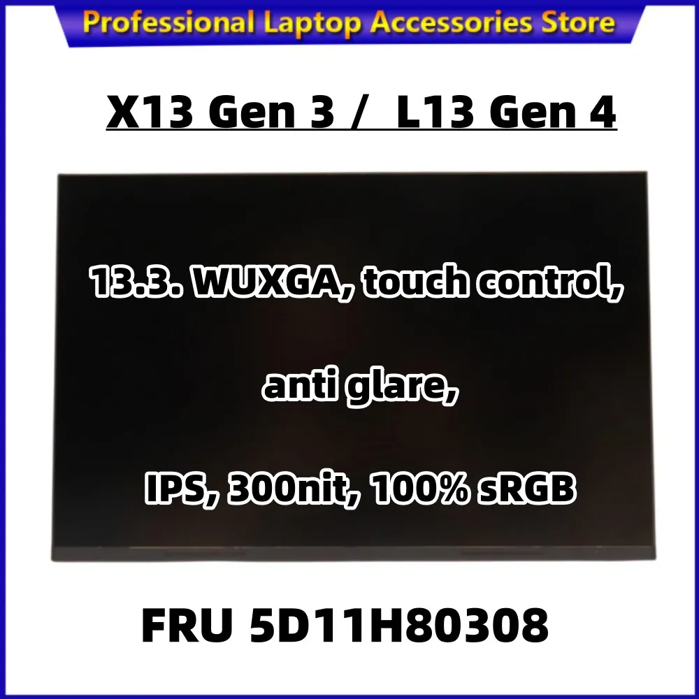 

New Original for Lenovo Thinkpad X13 Gen 3 L13 Gen 4 FHD R133NW4K R0 Touch LCD Screen 5D11H80308