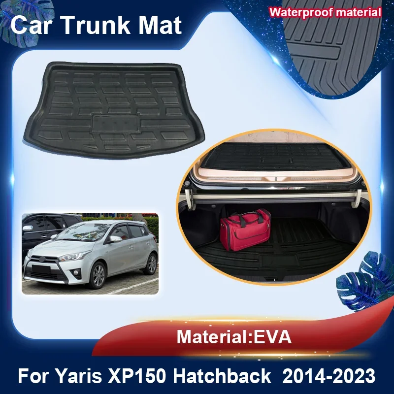

Аксессуары для Toyota Yaris 2022 Vios Hatchback XP150 2014 ~ 2023 Материал EVA Багажник Грузовой поднос Вкладыш для напольного подноса Автомобильные аксессуары