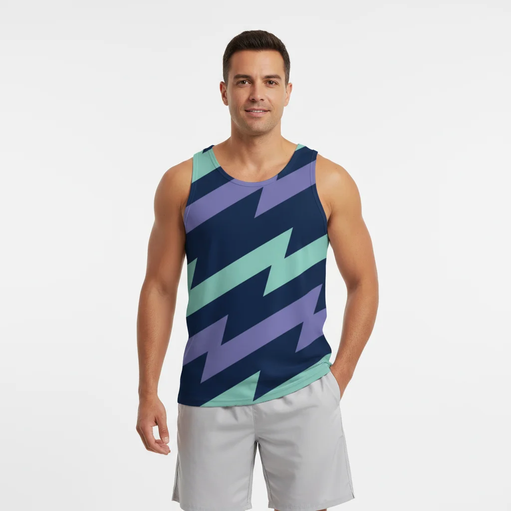 

3D Print Running Men's Tank Top Summer Leisure Fashion Fitness Crew Neck Sleeveless Shirt Outdoor Gym Sports Quick Dry Man Vests