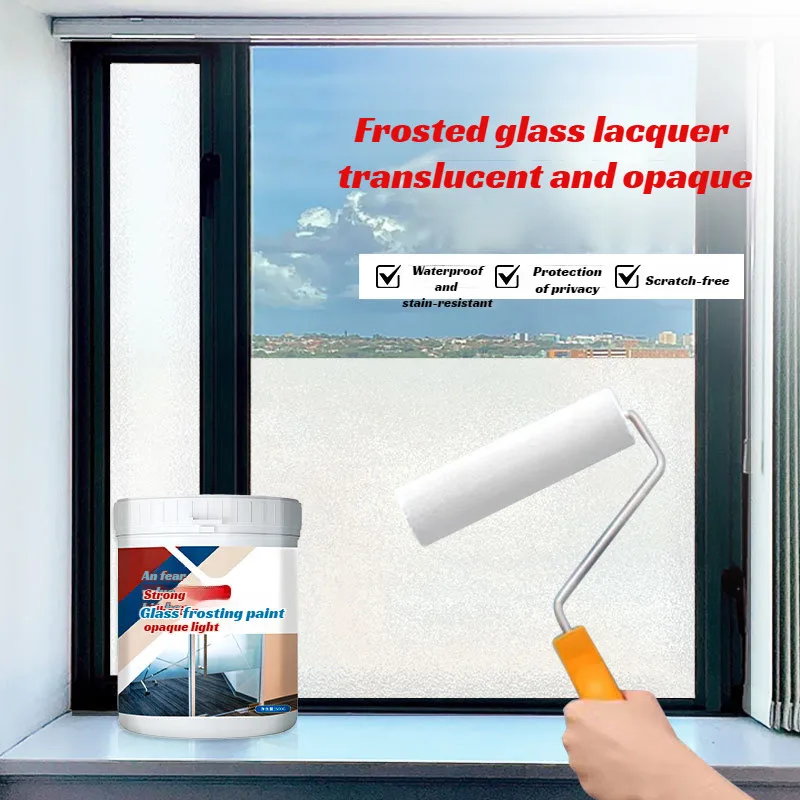 Yibaili glass frosted paint environmentally friendly bathroom window frosted glass varnish transparent translucent paint home