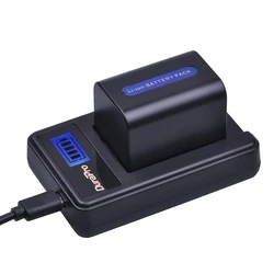 DuraPro 3000mAh NP-FH70 NP FH70 Battery+ Charger for Sony NP-FH30 NP-FH40 NP-FH60 NP- HDR-XR DVD105 HC28 SR300 SR200 SR82