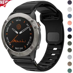 22mm 26mm QuickFit Silicone strap For Garmin Fenix 8 E 7 7X 6X Pro 5XPlus Epix Pro Gen 2 47mm 51mm/Enduro 3 No Gaps Watchband
