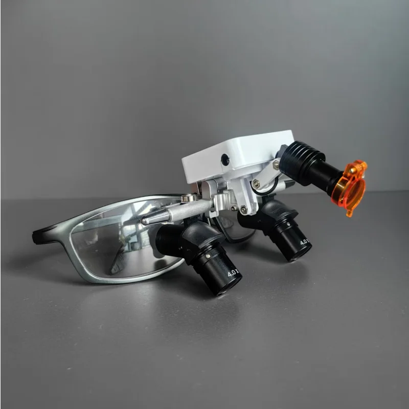 Wireless Brightness  Headlamp With  Eye Loupe Magnifier Glasses Loupes Light For Medical Surgical