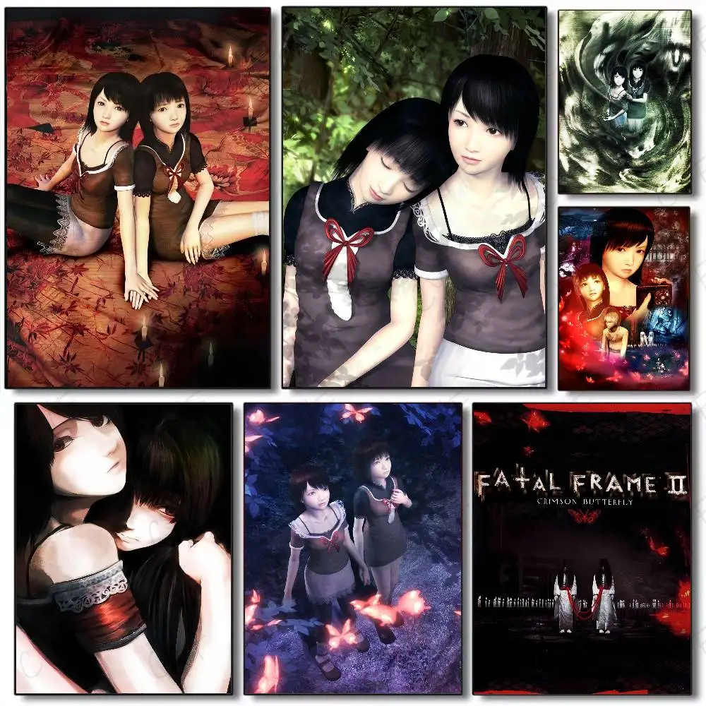 لعبة الإثارة F-Fatal FrameS II ملصق جدار الفن لغرفة النوم غرفة المعيشة المدخل بار هدية تزيين المنزل