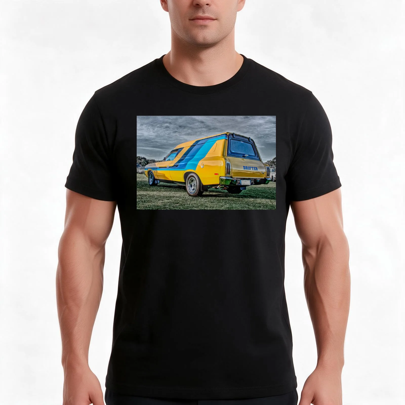 Valiant Drifter Panel Van T-Shirt Summer Casual Cotton Tee Oversized Streetwear Tops Vintage Graphic Print Unisex Men Women