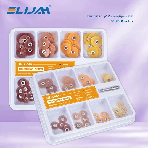 SYJH 80/40 Uds discos de acabado y pulido Dental varilla de sujeción Soflex disco flexible vástago RA blanqueamiento Dental Material mixto dentista