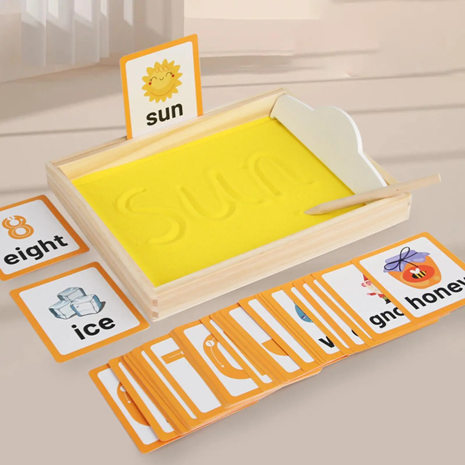 Sand Tray Alphabet Learning Toy for Training School Drawing