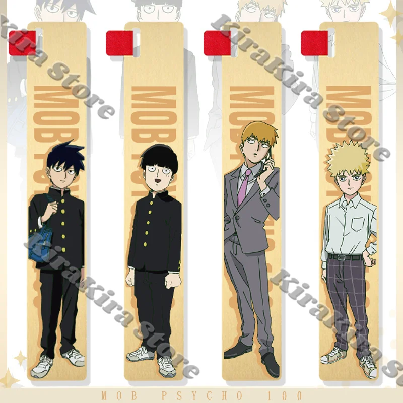 

Kageyama Shigeo Creativity Metal Ruler Bookmark Mob Psycho 100 Reigen Arataka Stationery Anime School Supplies Hanazawa Teruki