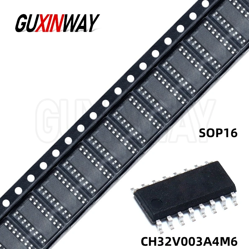 10PCS New Original CH32V003A4M6 CH32V003 A4M6 SOP16 Microcontroller chip